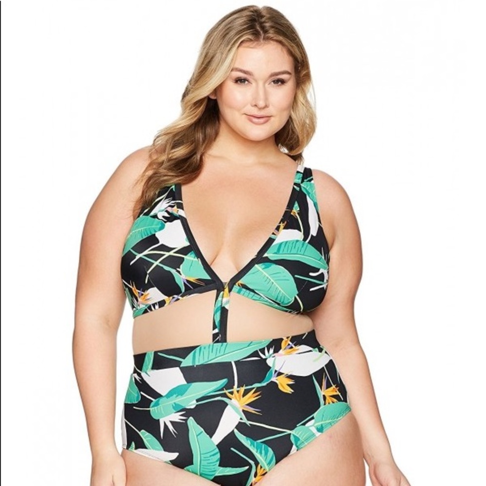Coastal Blue Plus Size 3X One Piece Swimsuit